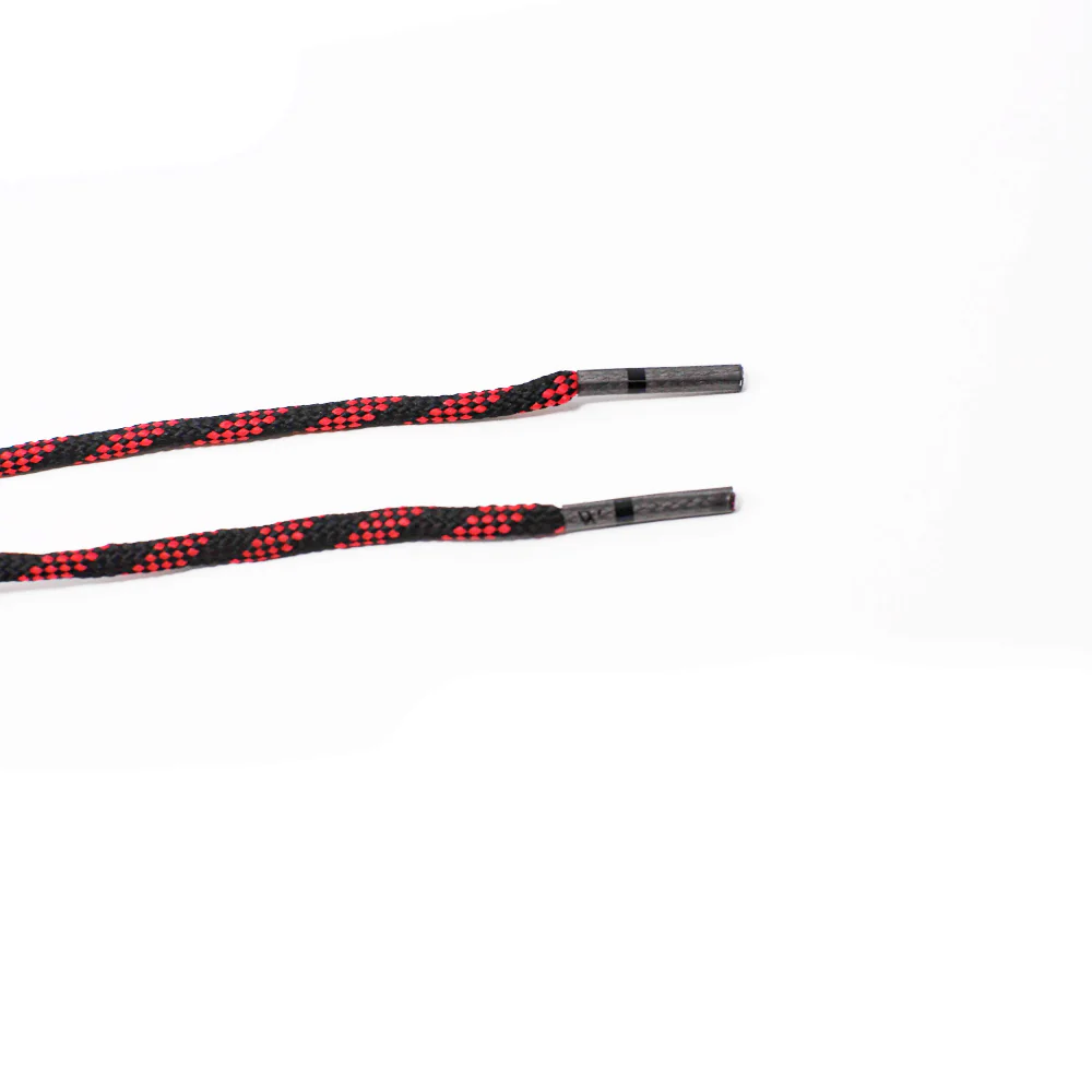 Black & Red Classic Round Golf Laces - Image 4