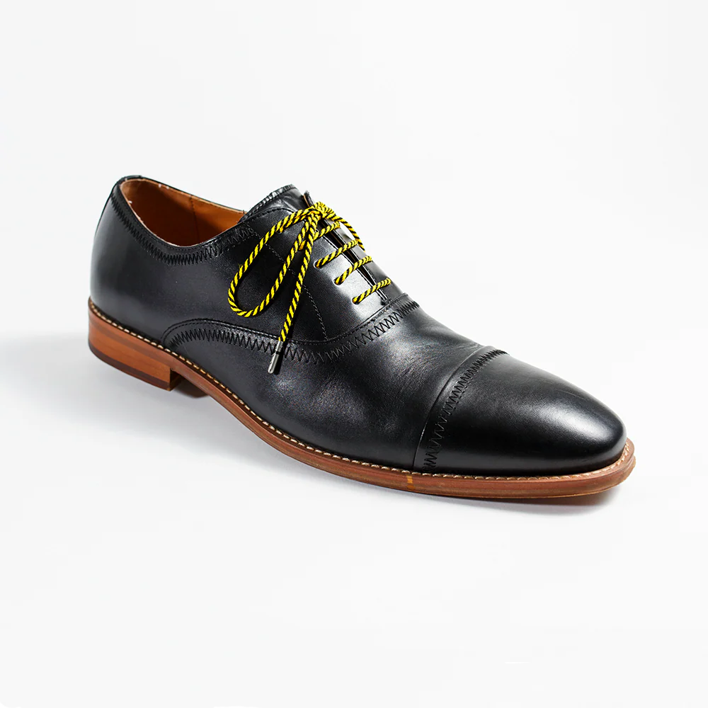 Black & Yellow Striped Dress Laces - Image 4