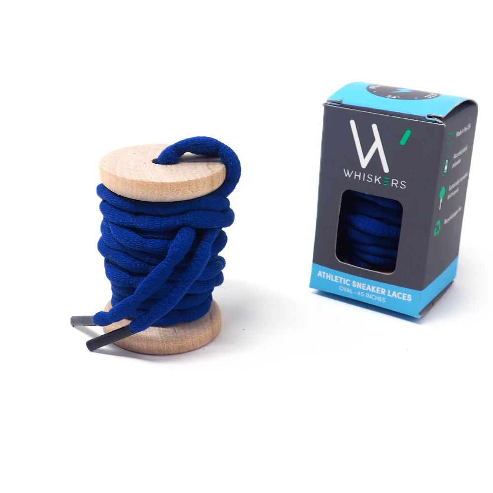 45" Blue Bubble Sneaker Lace - Image 2