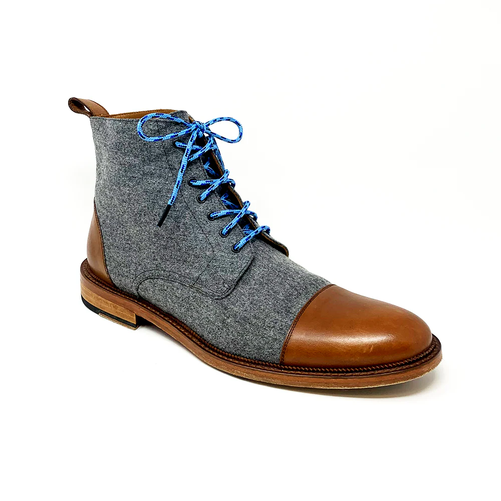 Blue, Light Blue & Navy Boot Laces - Image 3