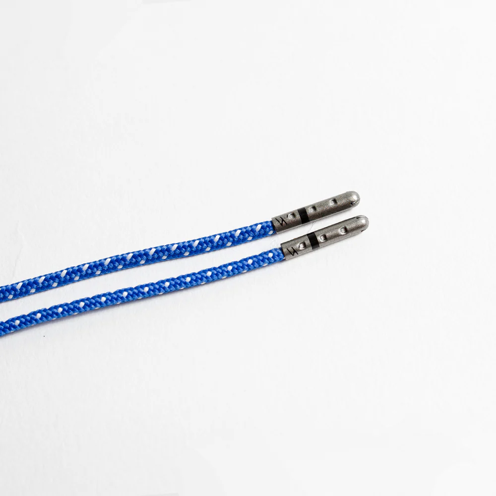 Blue & White Ticked Dress Laces - Image 6