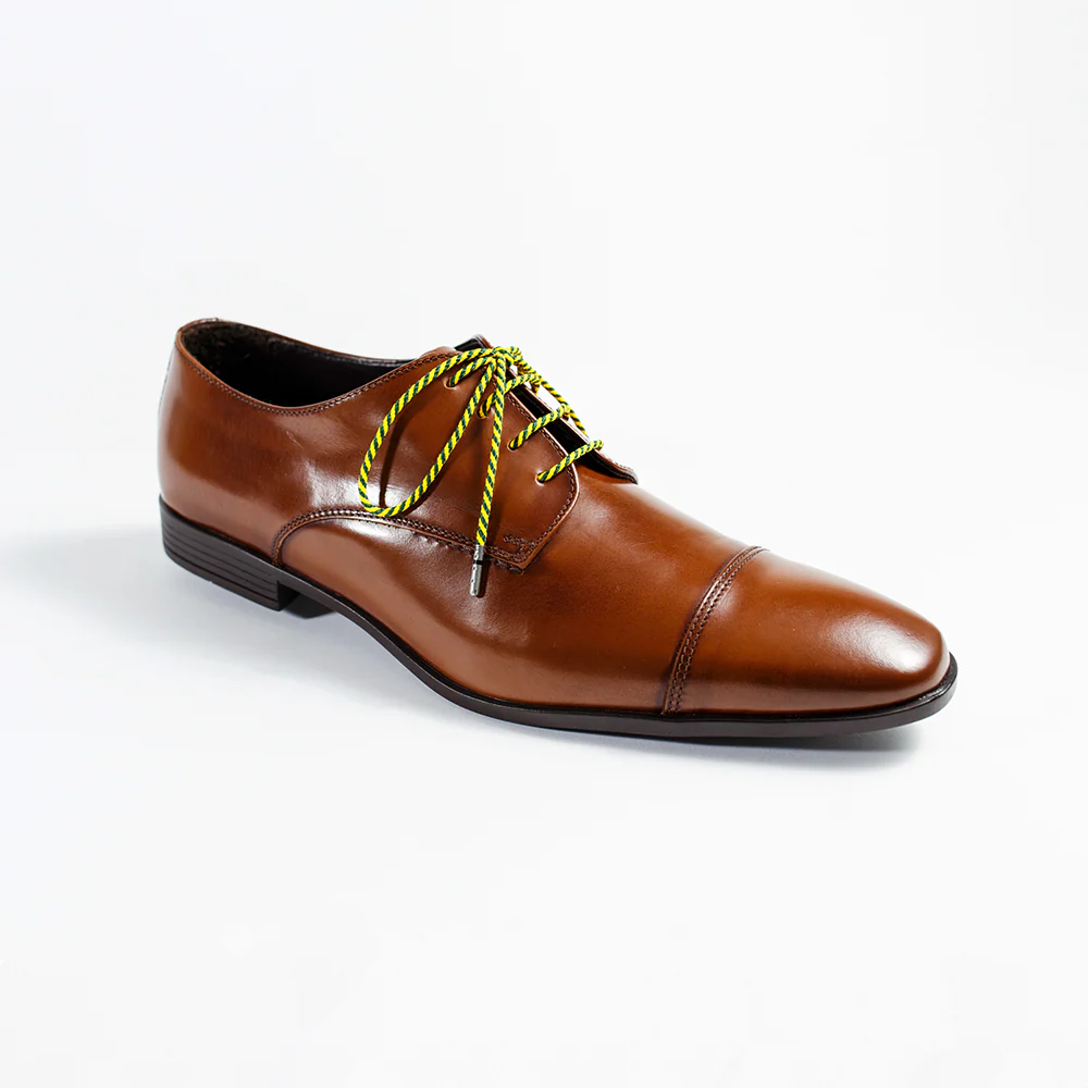 Dark Green & Yellow Striped Dress Laces - Image 3