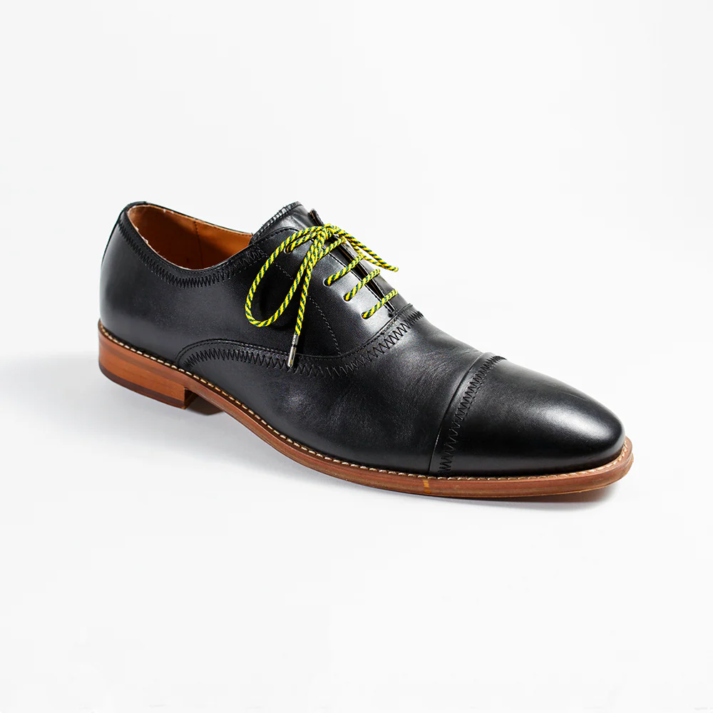 Dark Green & Yellow Striped Dress Laces - Image 4