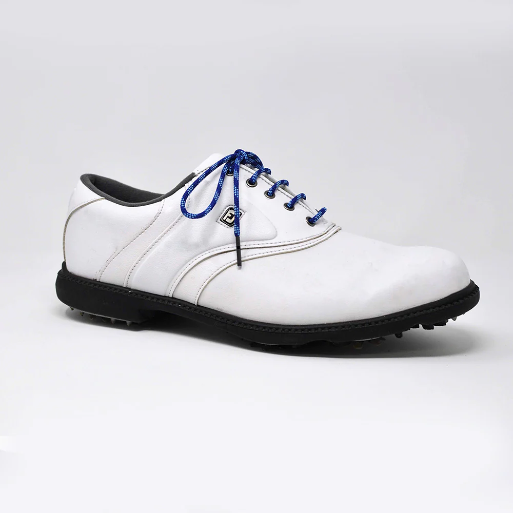 Navy & Light Blue Classic Round Golf Laces - Image 3