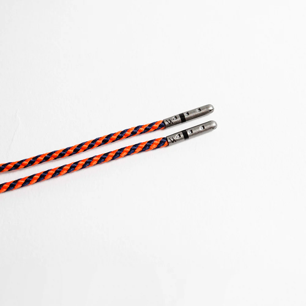Navy & Orange Striped Dress Laces - Image 6