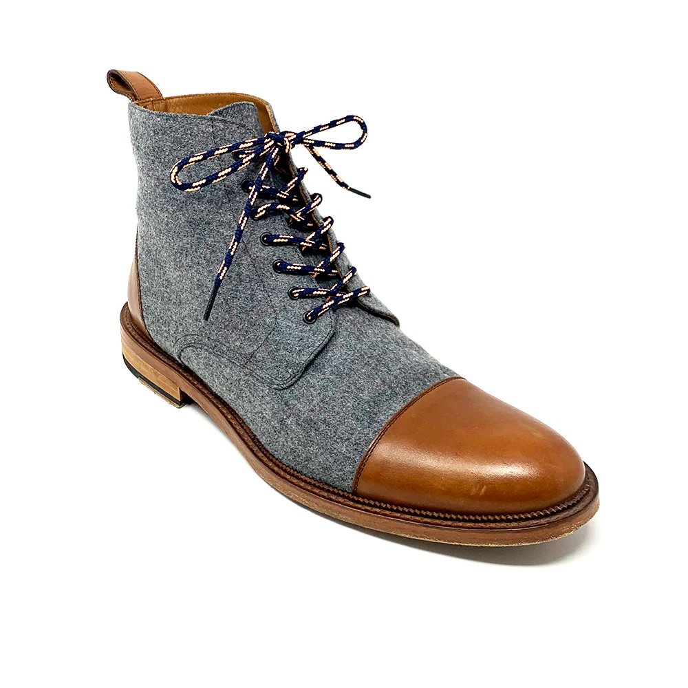 Navy & Peach Boot Laces - Image 6