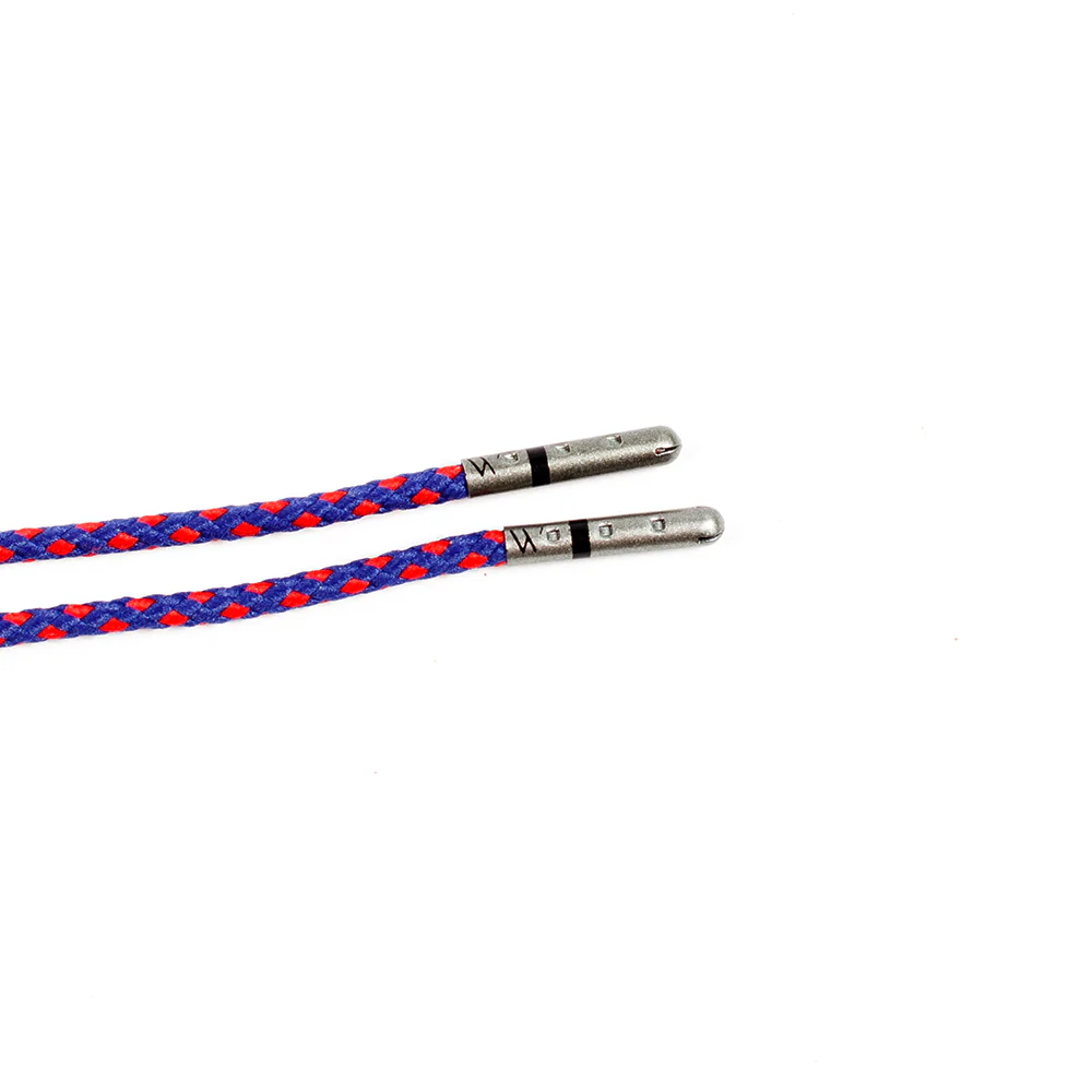 Navy & Red Braided Dress Laces - Image 3