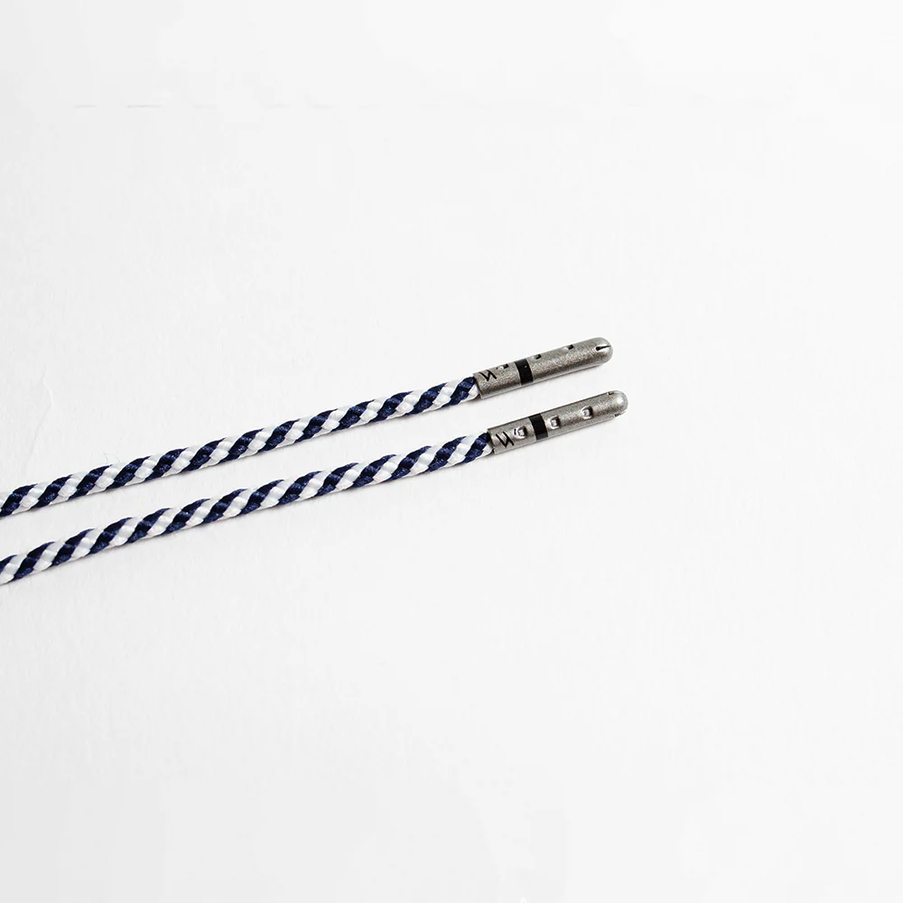 Navy & White Striped Dress Laces - Image 6
