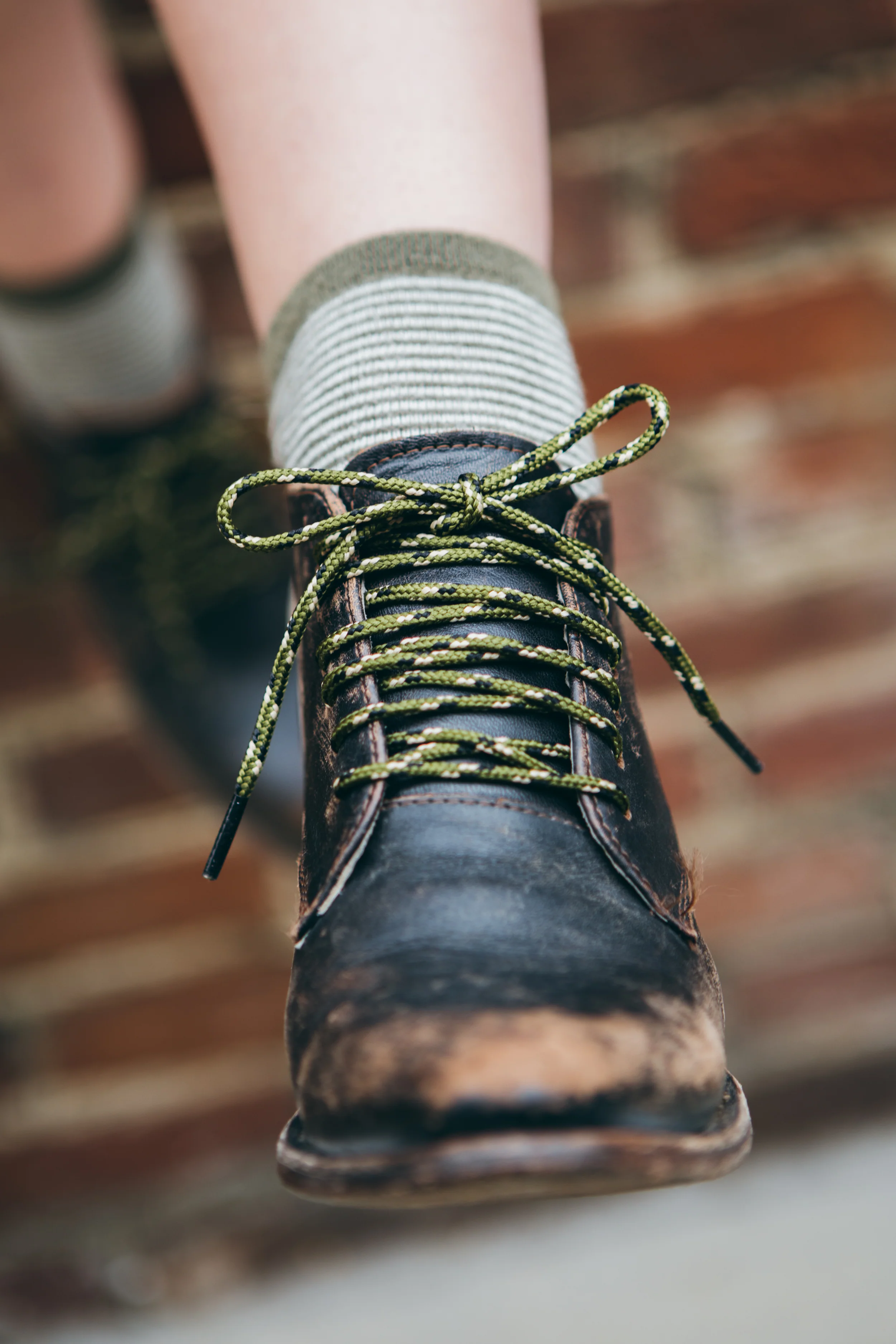 Olive, Sand & Black (Camo) Boot Laces - Image 7