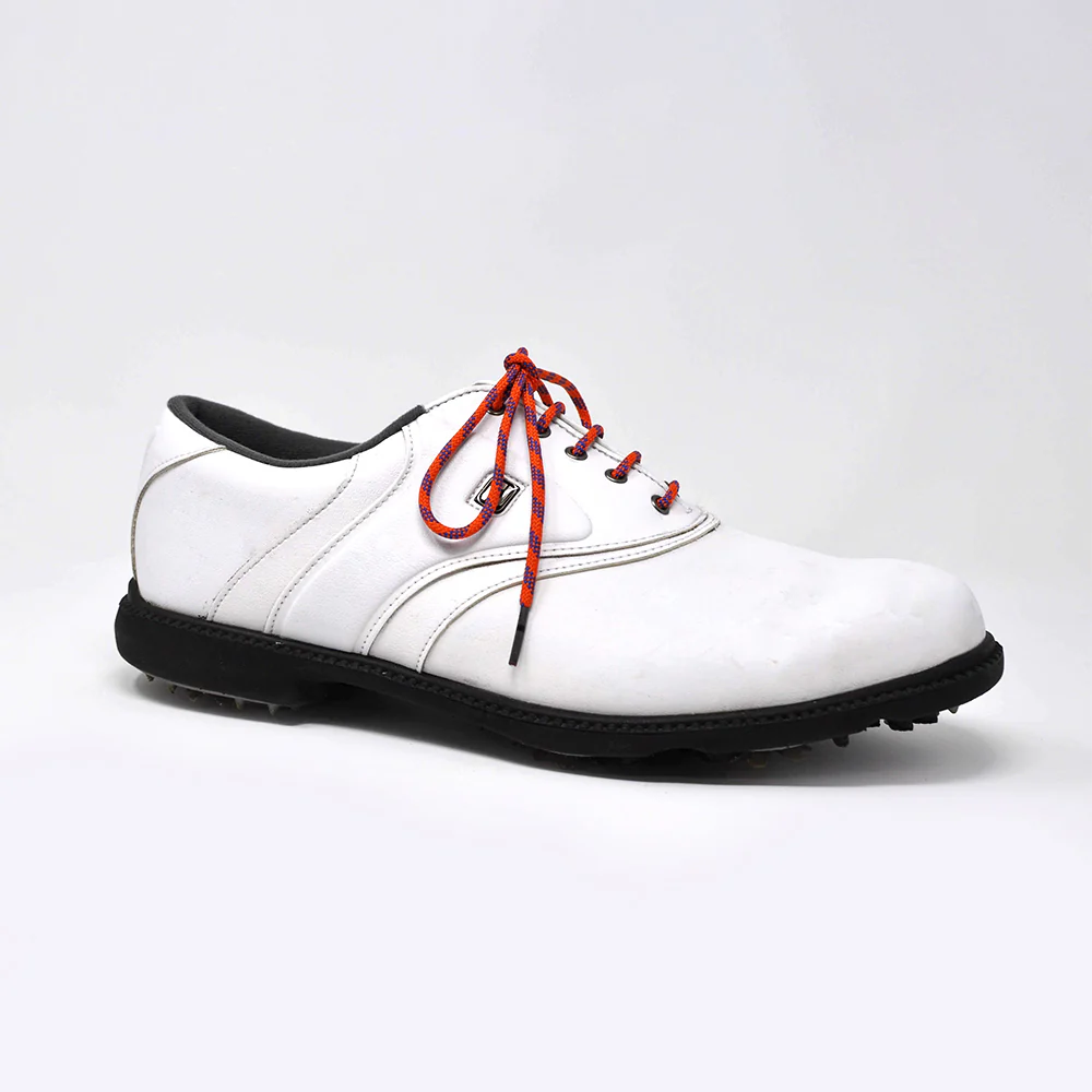 Orange & Blue Classic Round Golf Laces - Image 3