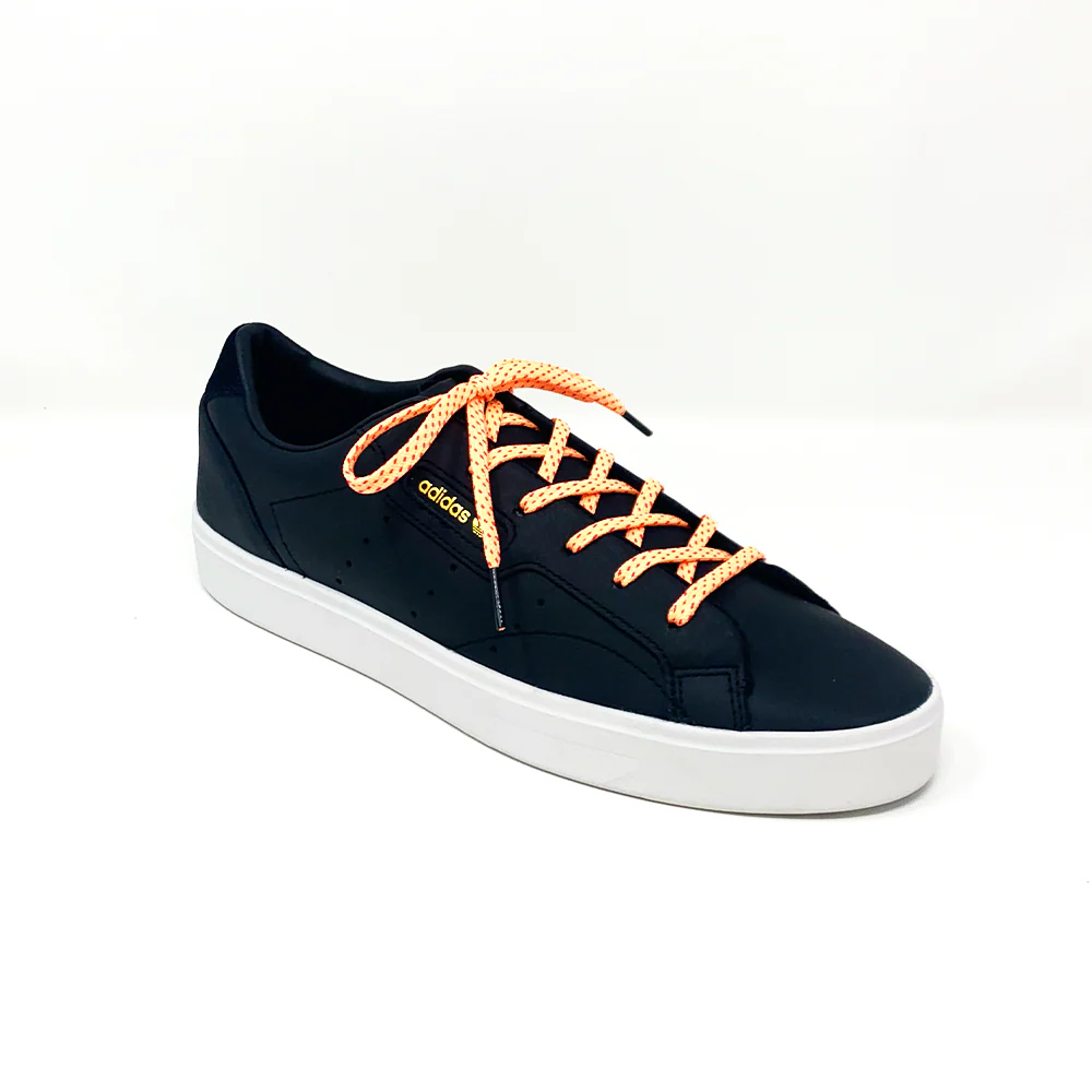 Peach & Fuchsia Flat Ticked Sneaker Laces - Image 4
