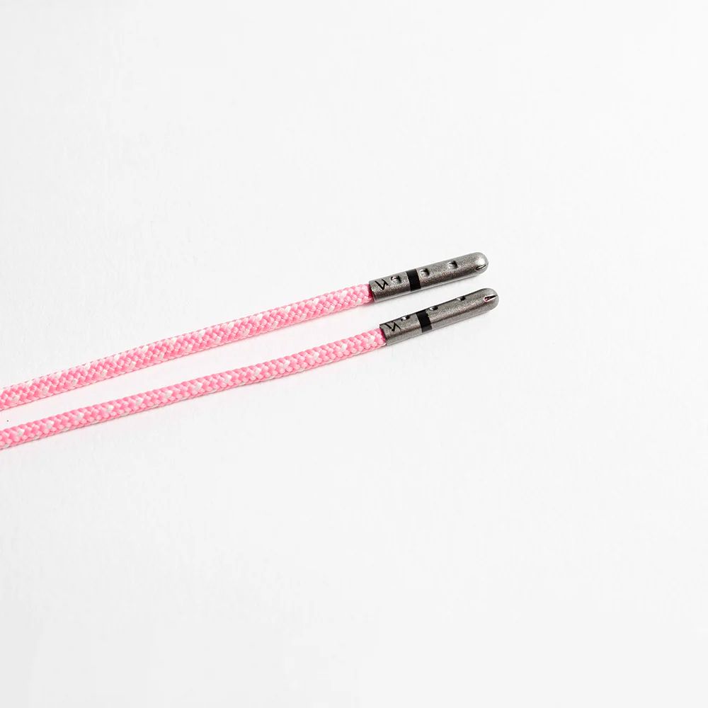 Pink & White Ticked Dress Laces - Image 6