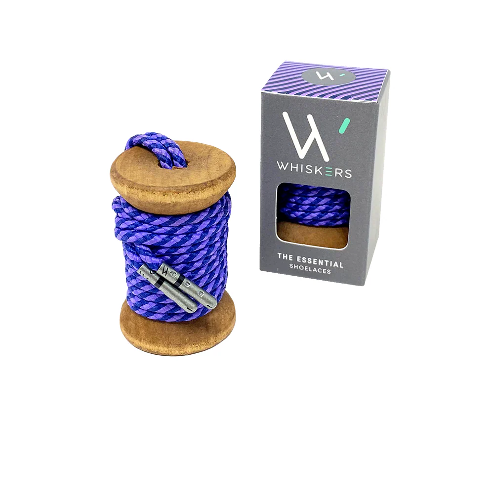 Purple & Navy Striped Dress Laces - Image 2