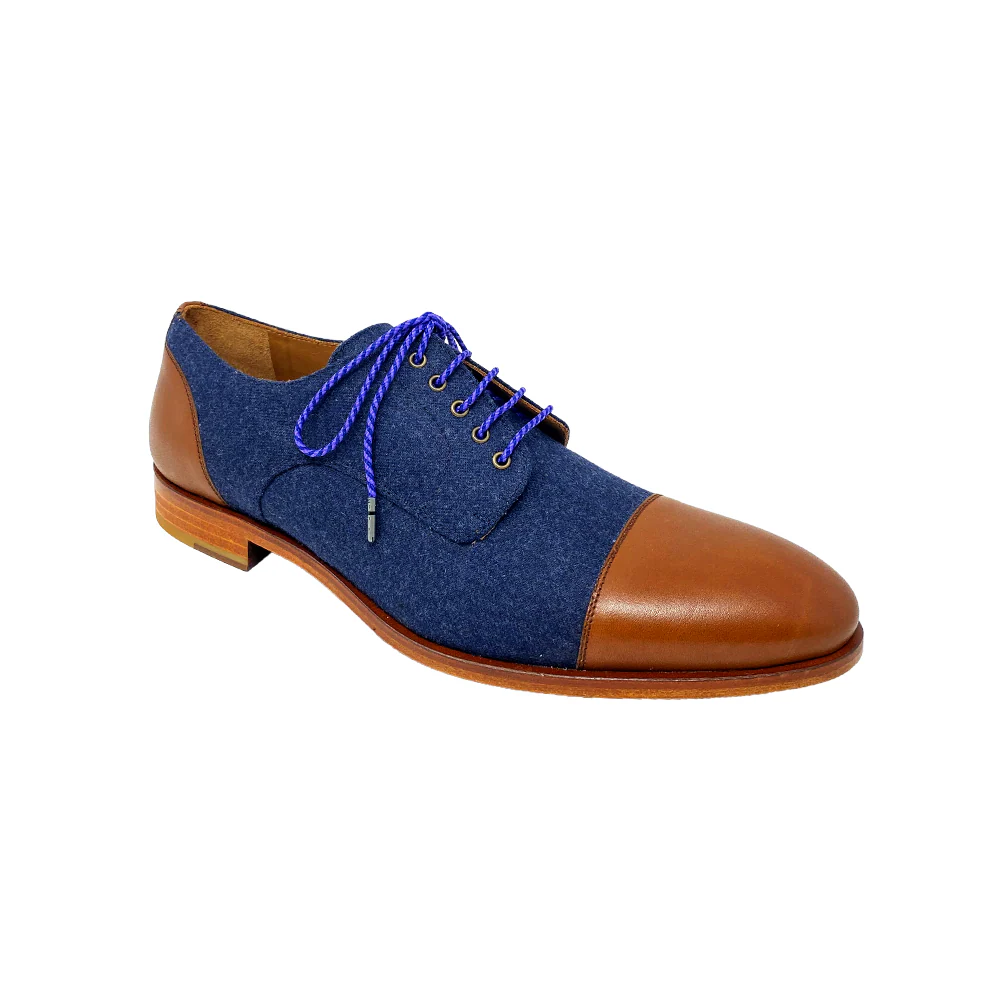 Purple & Navy Striped Dress Laces - Image 3