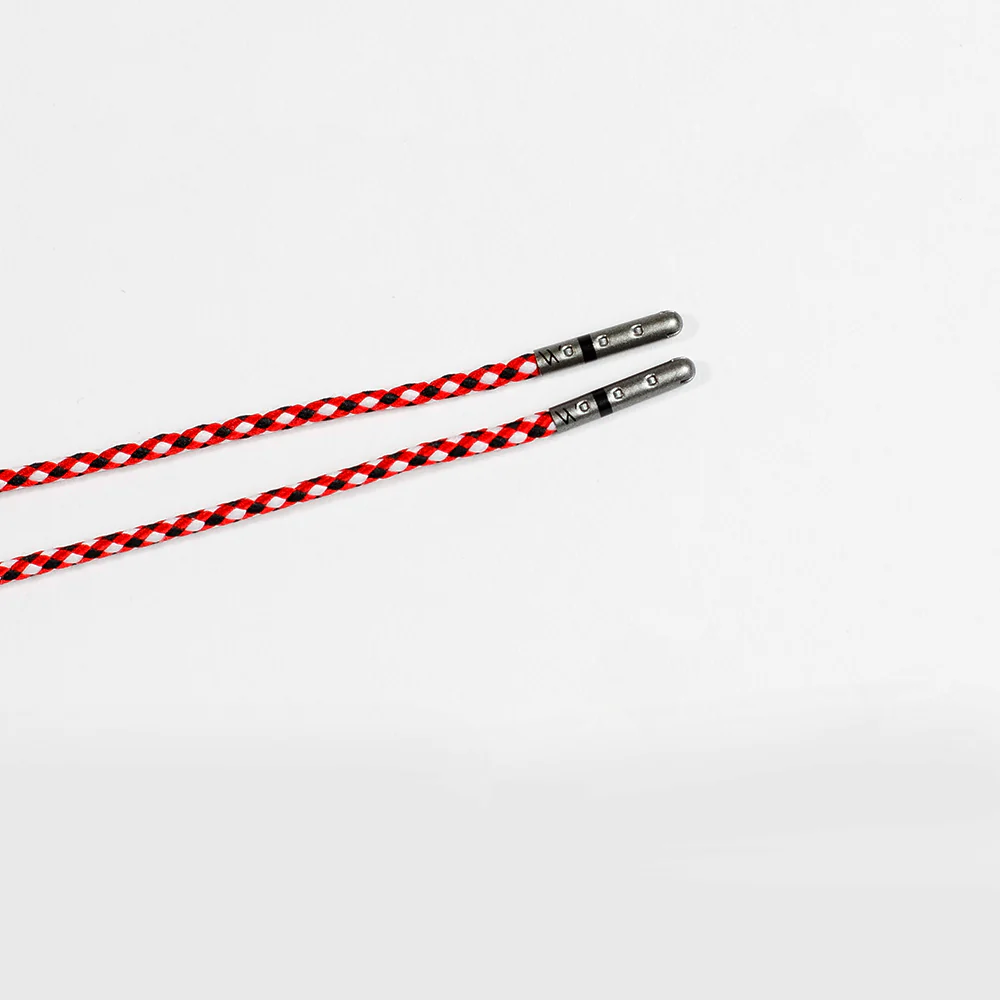 Red, Black & White Braided Dress Laces - Image 6
