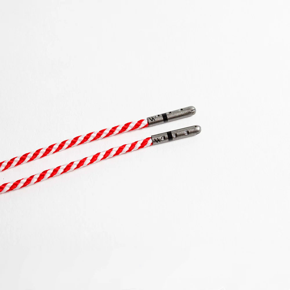 Red & White Striped Dress Laces - Image 6
