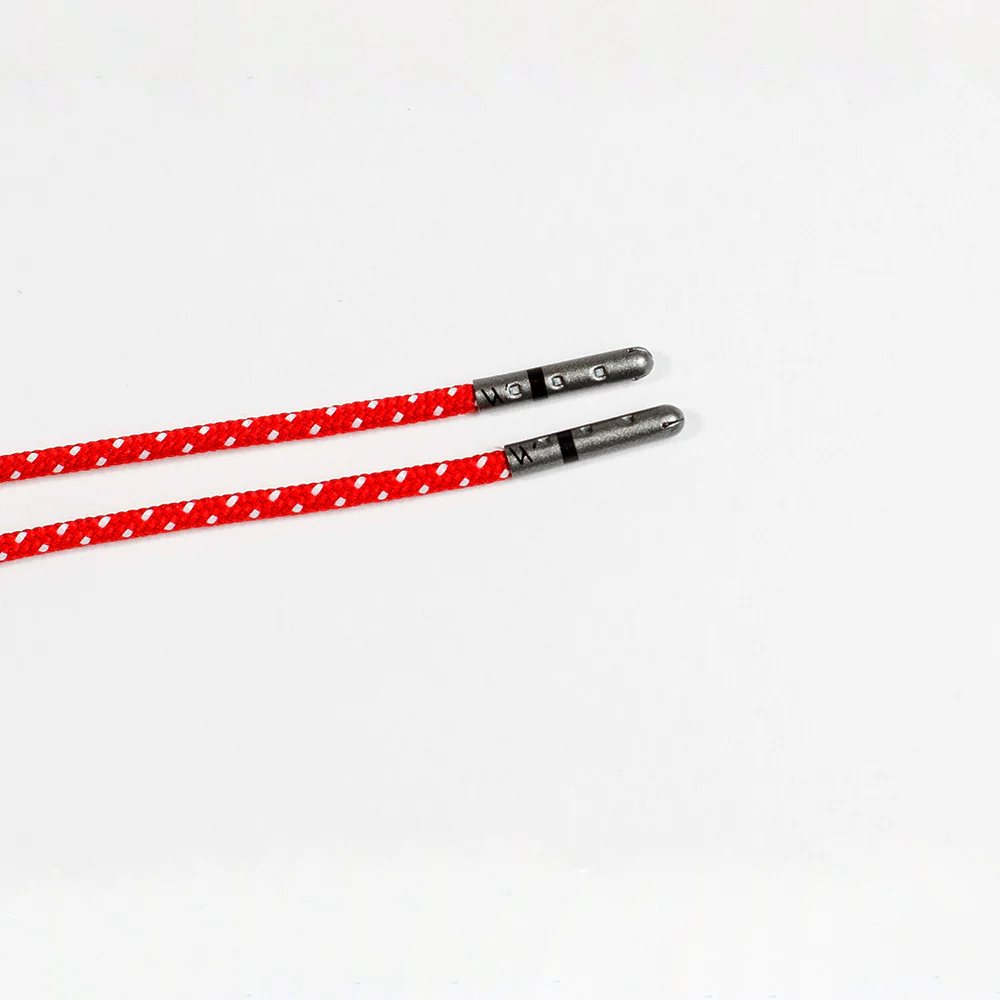 Red & White Ticked Dress Laces - Image 6