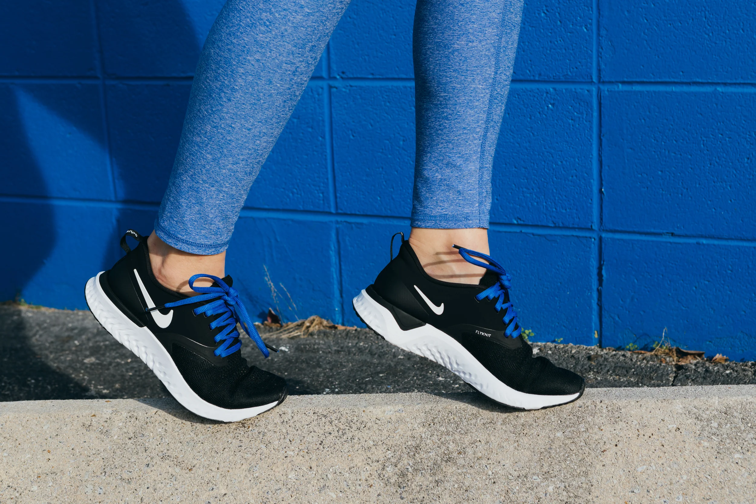 Solid Blue Athletic Sneaker Laces - Image 6