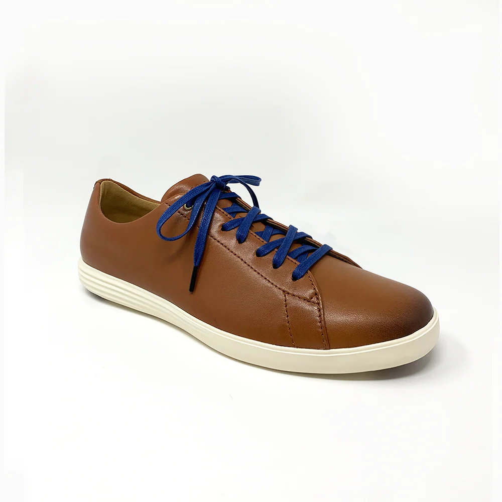 Solid Navy Glazed Sneaker Laces - Image 3