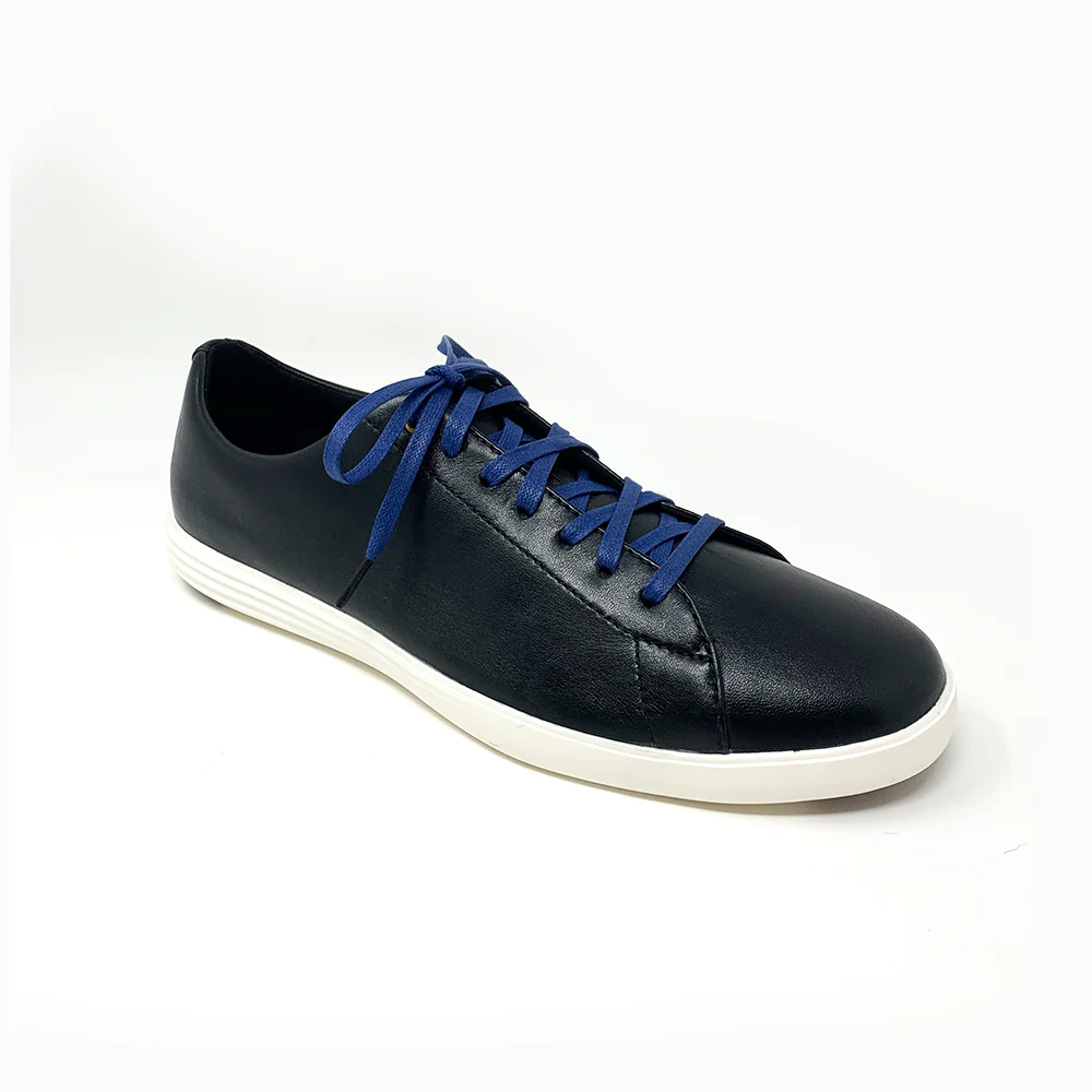 Solid Navy Glazed Sneaker Laces - Image 5