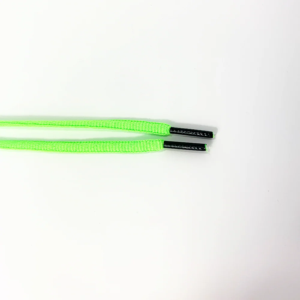 Solid Neon Green Athletic Sneaker Laces - Image 3
