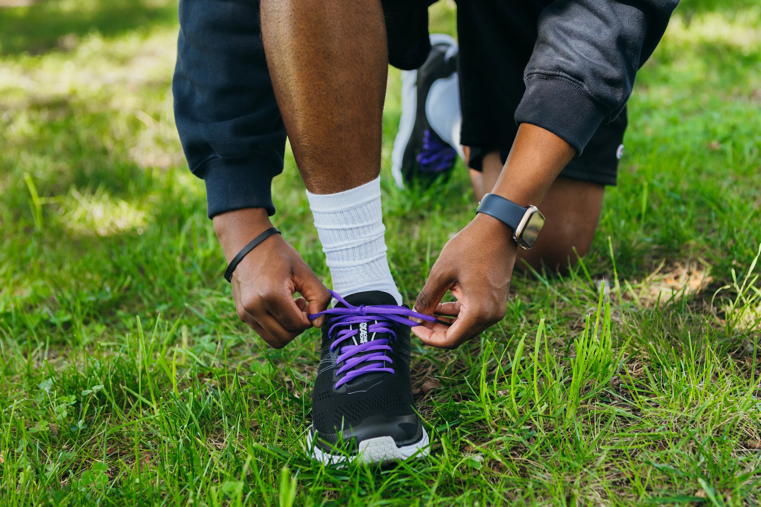 Solid Purple Athletic Sneaker Laces - Image 7