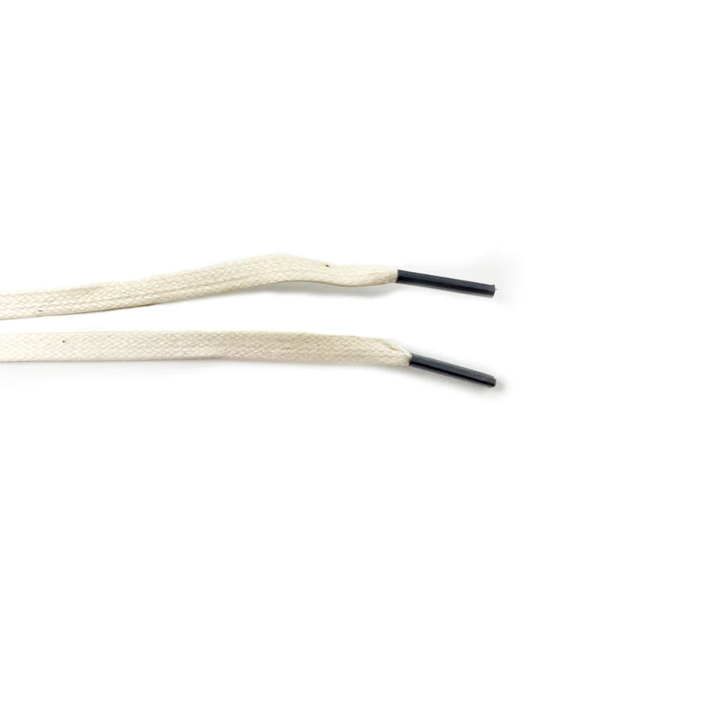 Solid Cream Glazed Sneaker Laces - Image 3